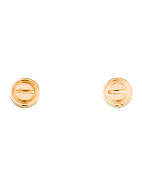 cartier love earring stud|are cartier love earrings heavy.